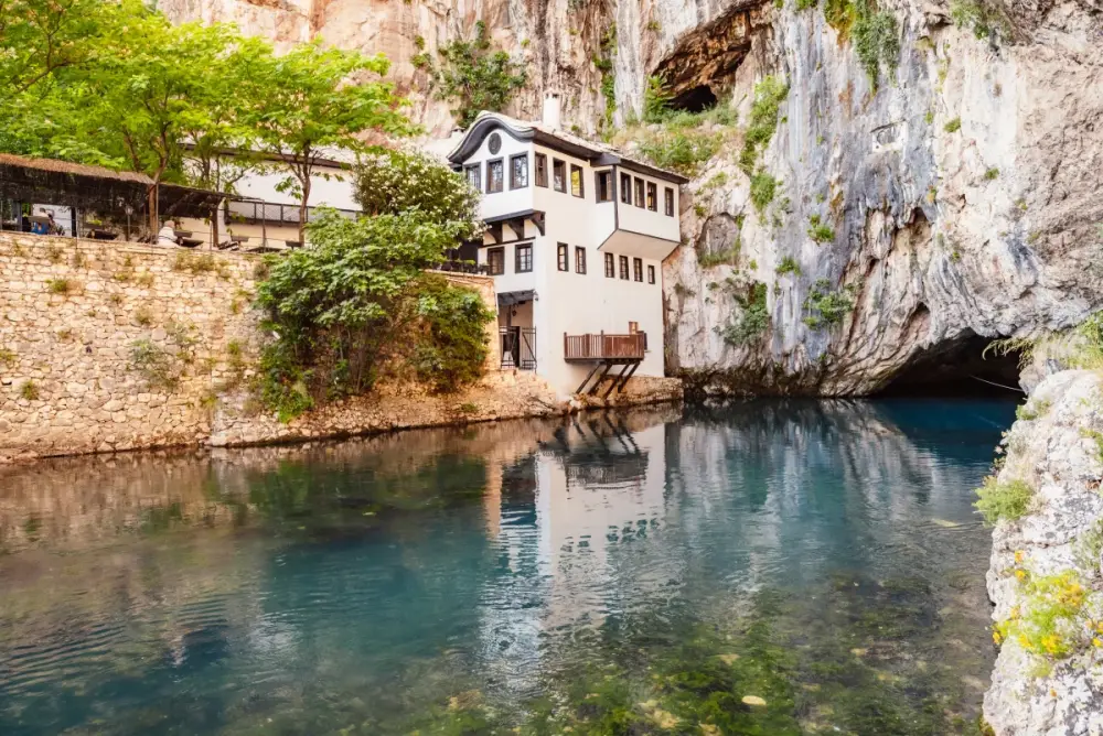 Blagaj Tekke Dervish monastery at the source of the Buna River