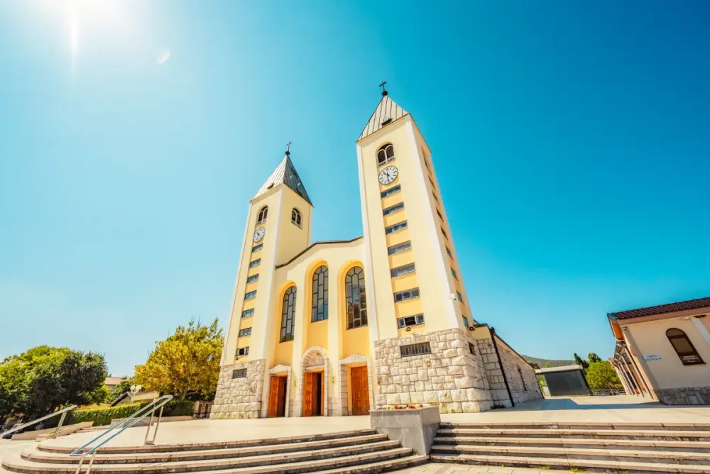 Saint James Church in Međugorje, Herzegovina
